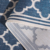 Safavieh Beach House 4'-0" x 6'-0" Rug in Blue / Ivory