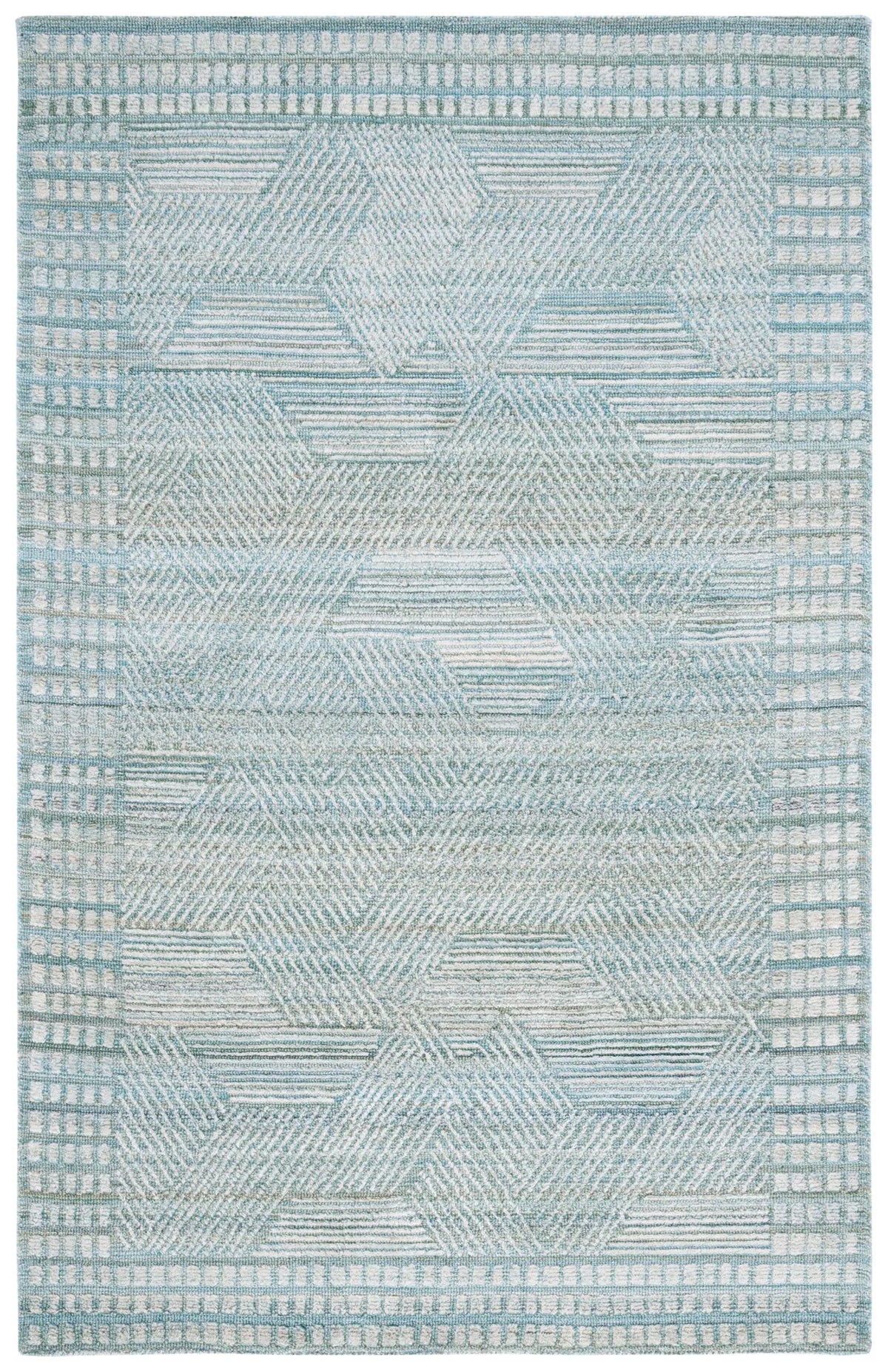 Safavieh Marquee 4'-0" x 6'-0" Rug in Turquoise / Grey