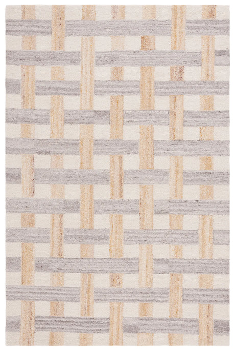 Safavieh Genre 4'-0" x 6'-0" Rug in Grey / Ivory