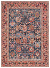 Safavieh Journey 4'-4" x 6'-4" Rug in Navy / Rust Beige