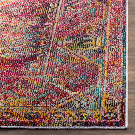 Safavieh Crystal 4'-0" x 6'-0" Rug in Teal / Rose