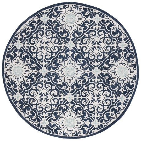 Safavieh Roslyn 7'-0" x 7'-0" Rug in Navy / Light Blue