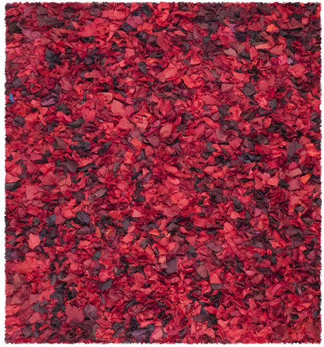 Safavieh Rio Shag 6'-0" x 6'-0" Rug in Red / Multi