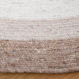 Safavieh Braided 5'-0" x 5'-0" Rug in Beige / Ivory