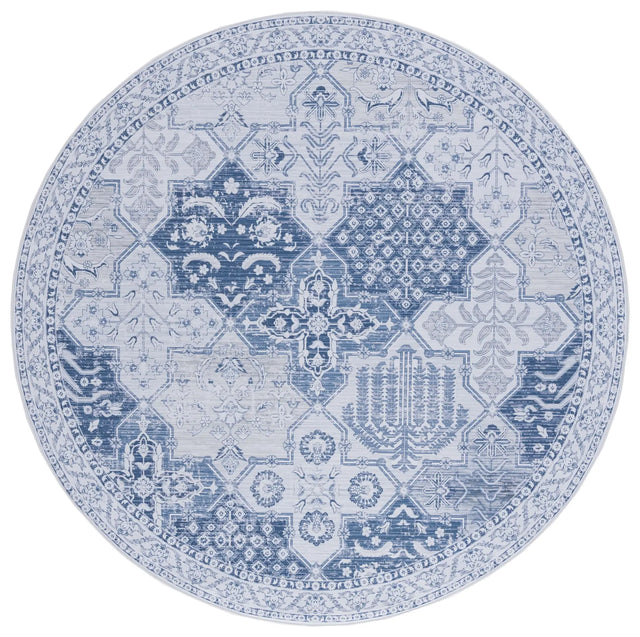 Safavieh Tucson 6'-0" x 6'-0" Rug in Grey / Navy