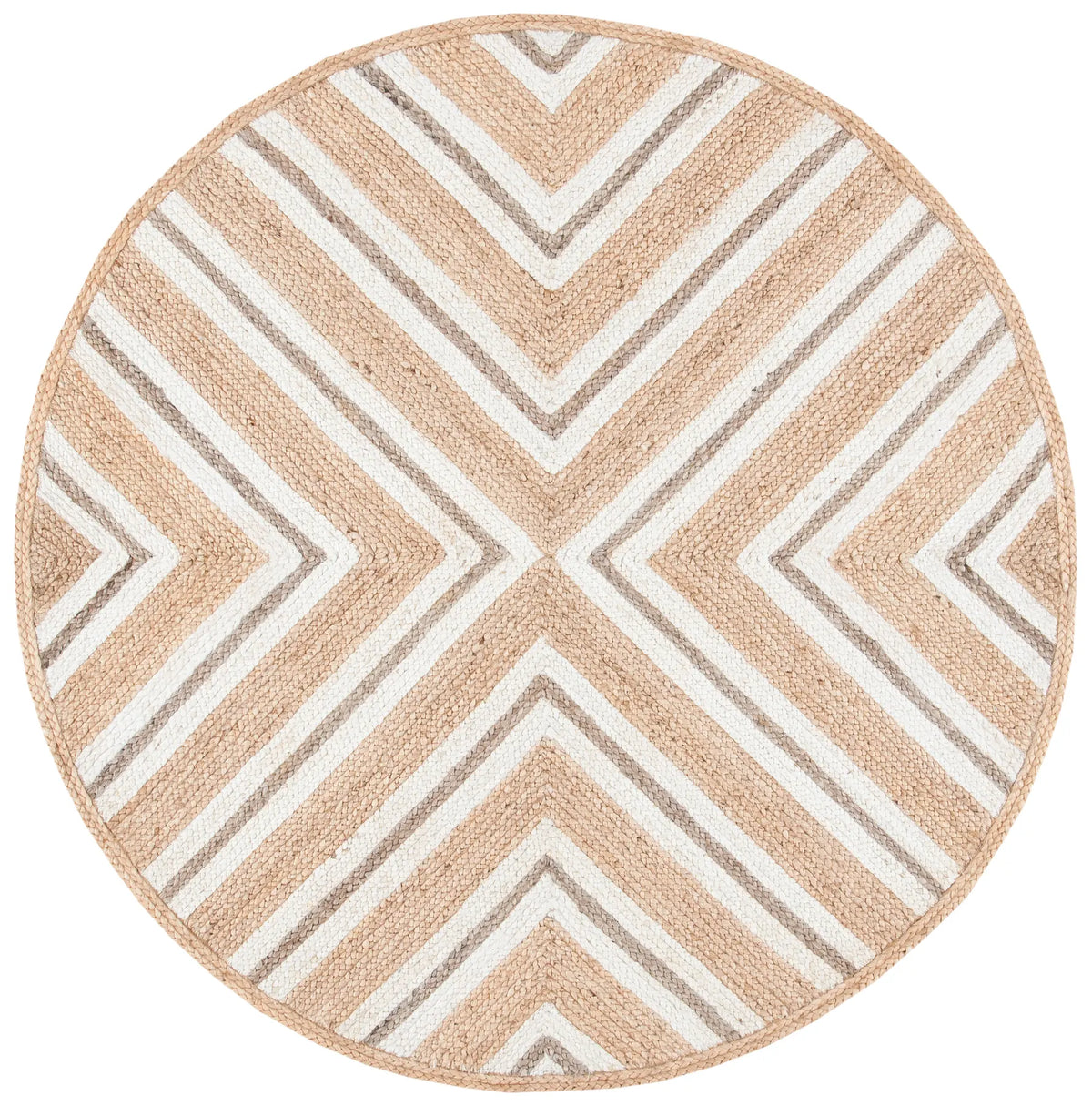 Safavieh Natural Fiber 6'-0" x 6'-0" Rug in Natural / Ivory