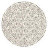 Safavieh Micro-Loop 5'-0" x 5'-0" Rug in Ivory / Grey
