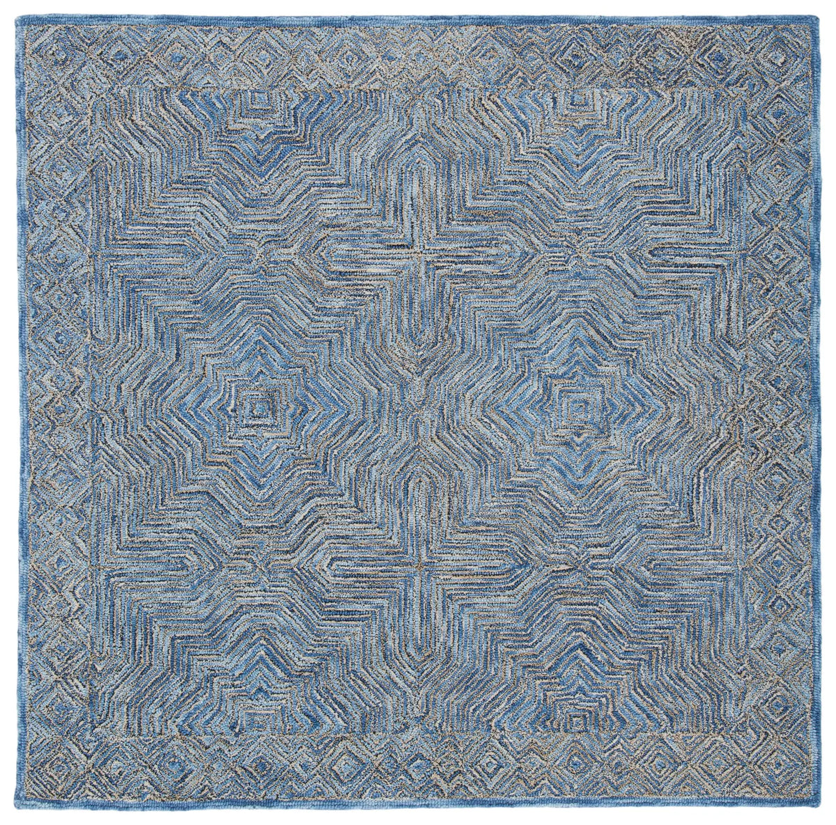 Safavieh Micro-Loop 5'-0" x 5'-0" Rug in Blue