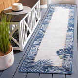 Safavieh Cabana 2'-0" x 10'-0" Rug in Ivory / Navy