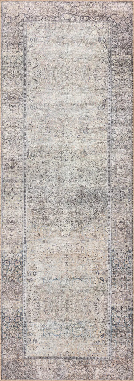 Loloi Wynter Wyn-03 Silver/Charcoal Rugs - runner flat