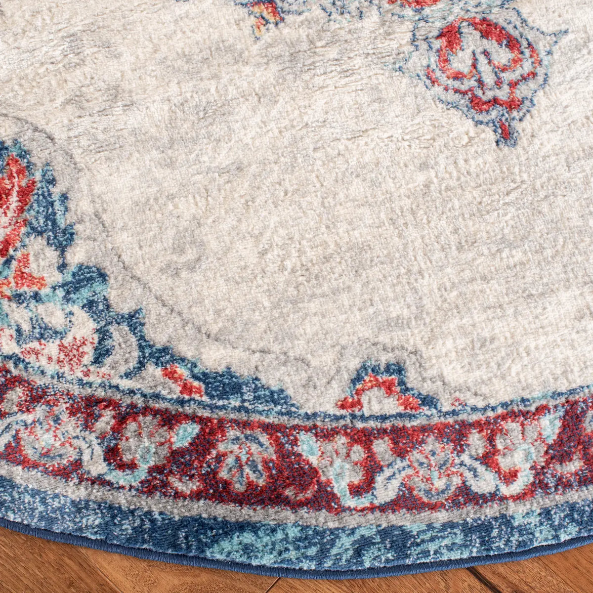 Safavieh Brentwood 6'-7" x 6'-7" Rug in Ivory / Red