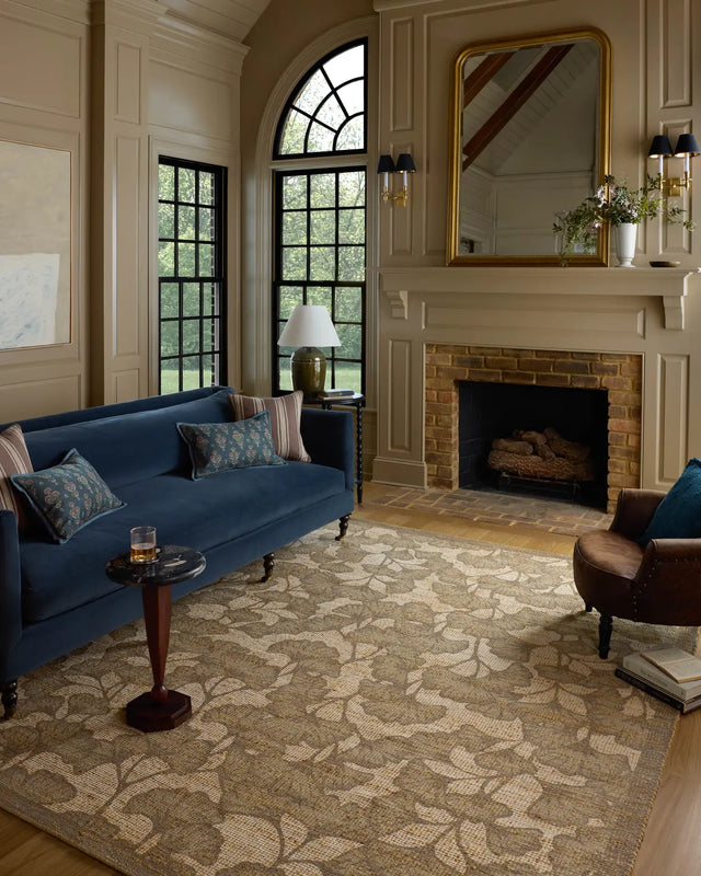 Chris Loves Julia x Loloi Rue RUE-02 Olive / Sage Rug - room scene 3
