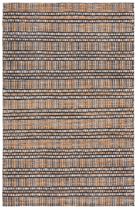 Safavieh Natural Fiber 4'-0" x 6'-0" Rug in Black / Natural