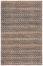 Safavieh Natural Fiber 4'-0" x 6'-0" Rug in Black / Natural