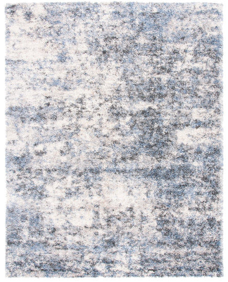 Safavieh Berber Shag 200 10'-0" x 14'-0" Rug in Ivory / Blue
