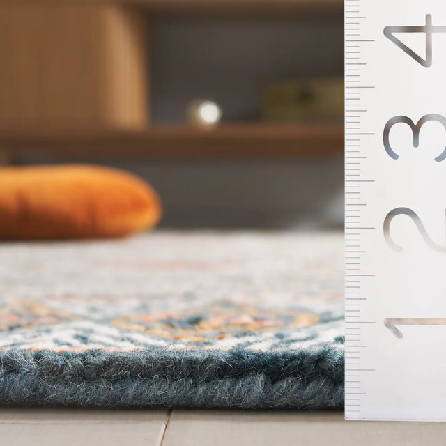 Safavieh Micro-Loop 2'-3" x 9'-0" Rug in Blue / Ivory