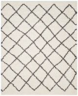 Safavieh Sgd-Dallas Shag 10'-0" x 14'-0" Rug in Ivory / Dark Grey