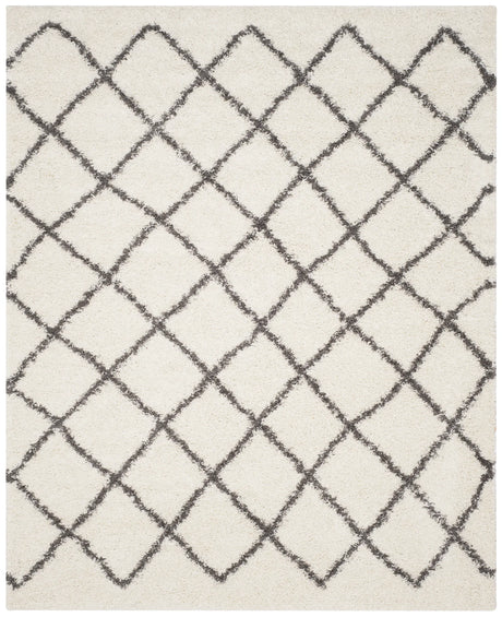 Safavieh Sgd-Dallas Shag 10'-0" x 14'-0" Rug in Ivory / Dark Grey