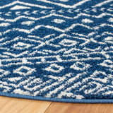 Safavieh Tulum 5'-0" x 5'-0" Rug in Navy / Ivory