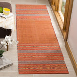 Safavieh Montauk 2'-6" x 10'-0" Rug in Orange / Red