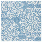 Safavieh Courtyard 6'-7" x 6'-7" Rug in Navy / Grey