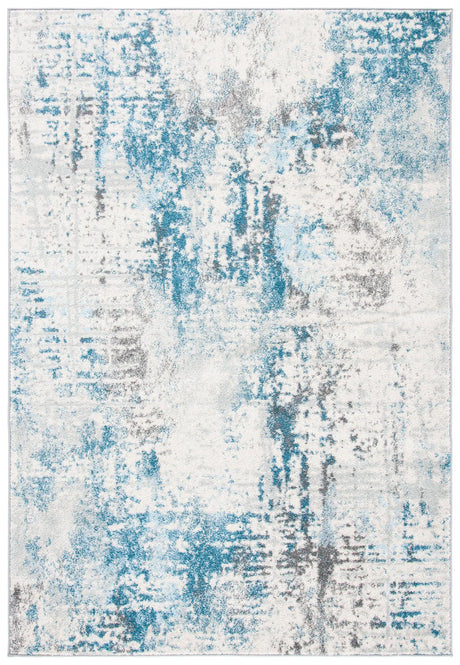 Safavieh Tulum 4'-0" x 6'-0" Rug in Ivory / Blue