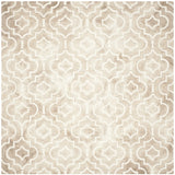 Safavieh Dip Dye 7'-0" x 7'-0" Rug in Beige / Ivory