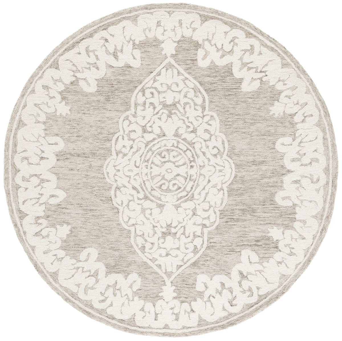 Safavieh Abstract 6'-0" x 6'-0" Rug in Beige / Ivory