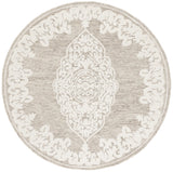 Safavieh Abstract 6'-0" x 6'-0" Rug in Beige / Ivory