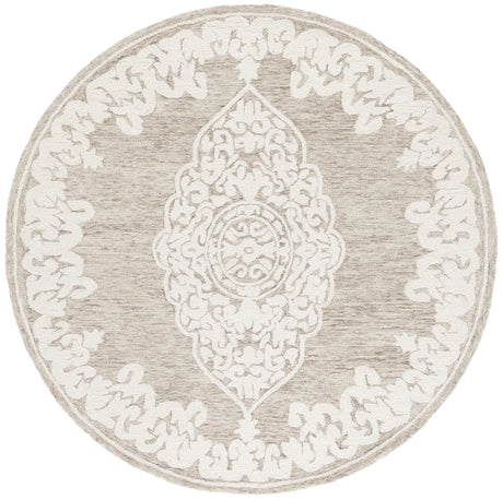 Safavieh Abstract 6'-0" x 6'-0" Rug in Beige / Ivory