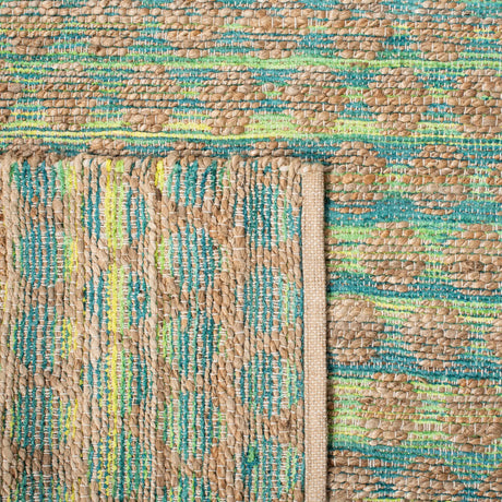 Safavieh Cape Cod 5'-0" x 8'-0" Rug in Teal / Natural