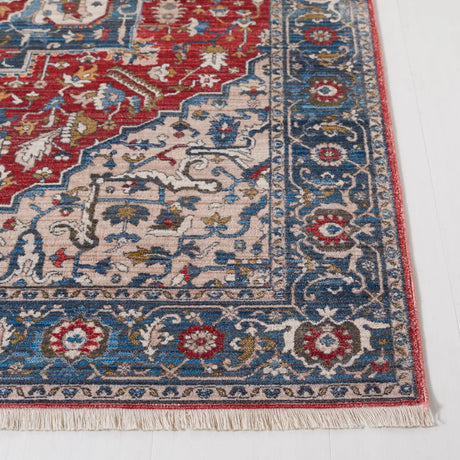 Safavieh Vintage Persian 4'-0" x 6'-0" Rug in Red / Blue