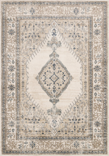 Loloi Teagan Tea-02 Oatmeal/Ivory Rugs - main flat