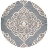 Safavieh Dip Dye 5'-0" x 5'-0" Rug in Slate / Beige