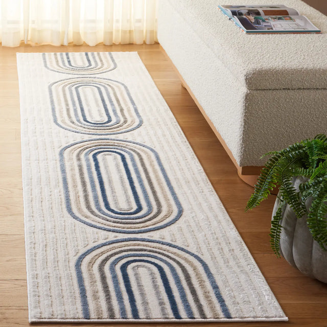 Safavieh Saylor 100 2'-0" x 8'-0" Rug in Ivory / Blue Grey