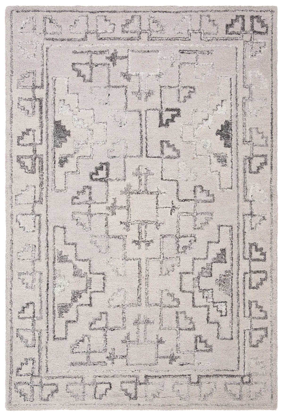 Safavieh Abstract 4'-0" x 6'-0" Rug in Taupe / Black