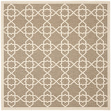 Safavieh Courtyard 6'-7" x 6'-7" Rug in Brown / Beige