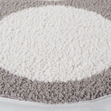 Safavieh Calico Shag 6'-7" x 6'-7" Rug in Grey / Ivory