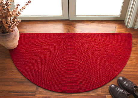 Safavieh Braided 2'-0" x 4'-0" Rug in Rust / Red