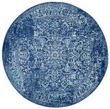 Safavieh Evoke 5'-3" x 5'-3" Rug in Navy / Ivory