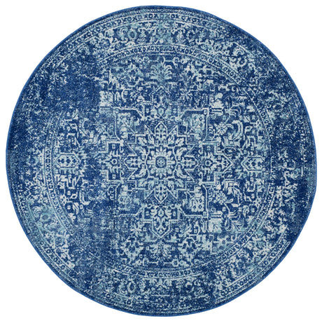 Safavieh Evoke 5'-3" x 5'-3" Rug in Navy / Ivory