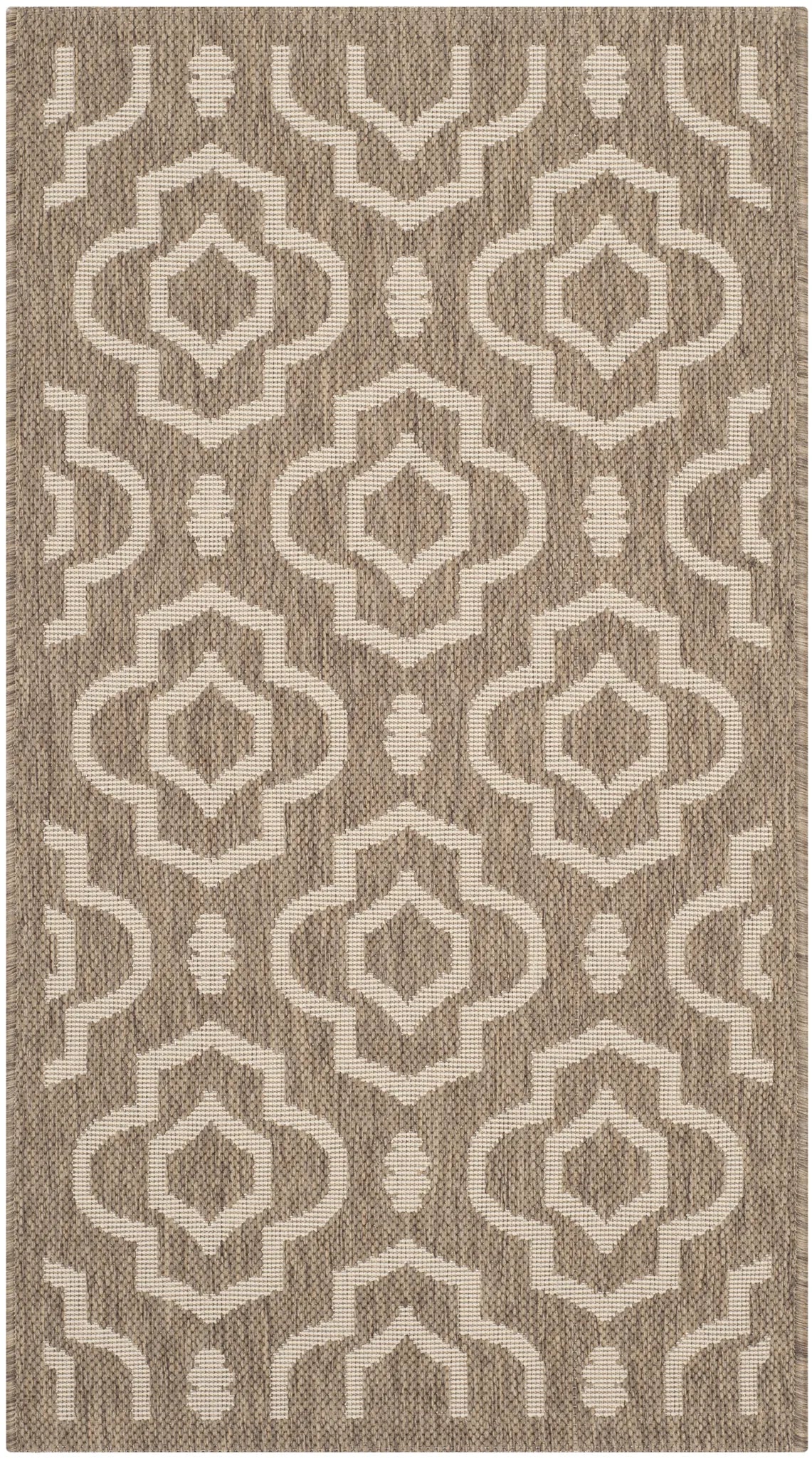 Safavieh Courtyard 2'-0" x 3'-7" Rug in Brown / Bone