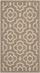 Safavieh Courtyard 2'-0" x 3'-7" Rug in Brown / Bone