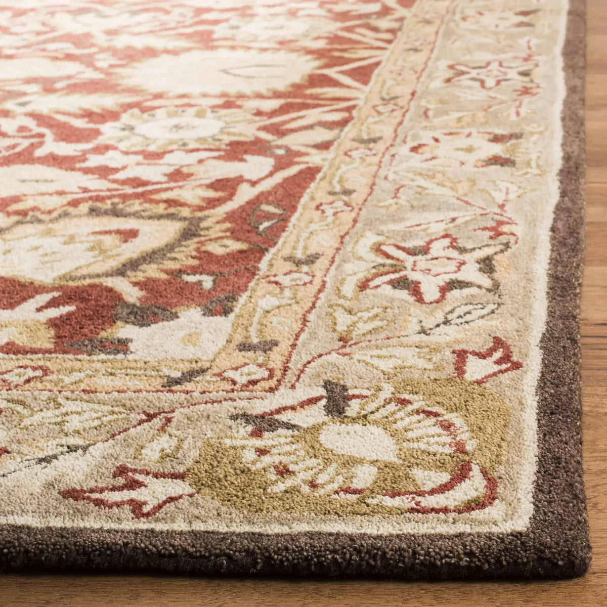 Safavieh Anatolia 4'-0" x 6'-0" Rug in Rust / Green