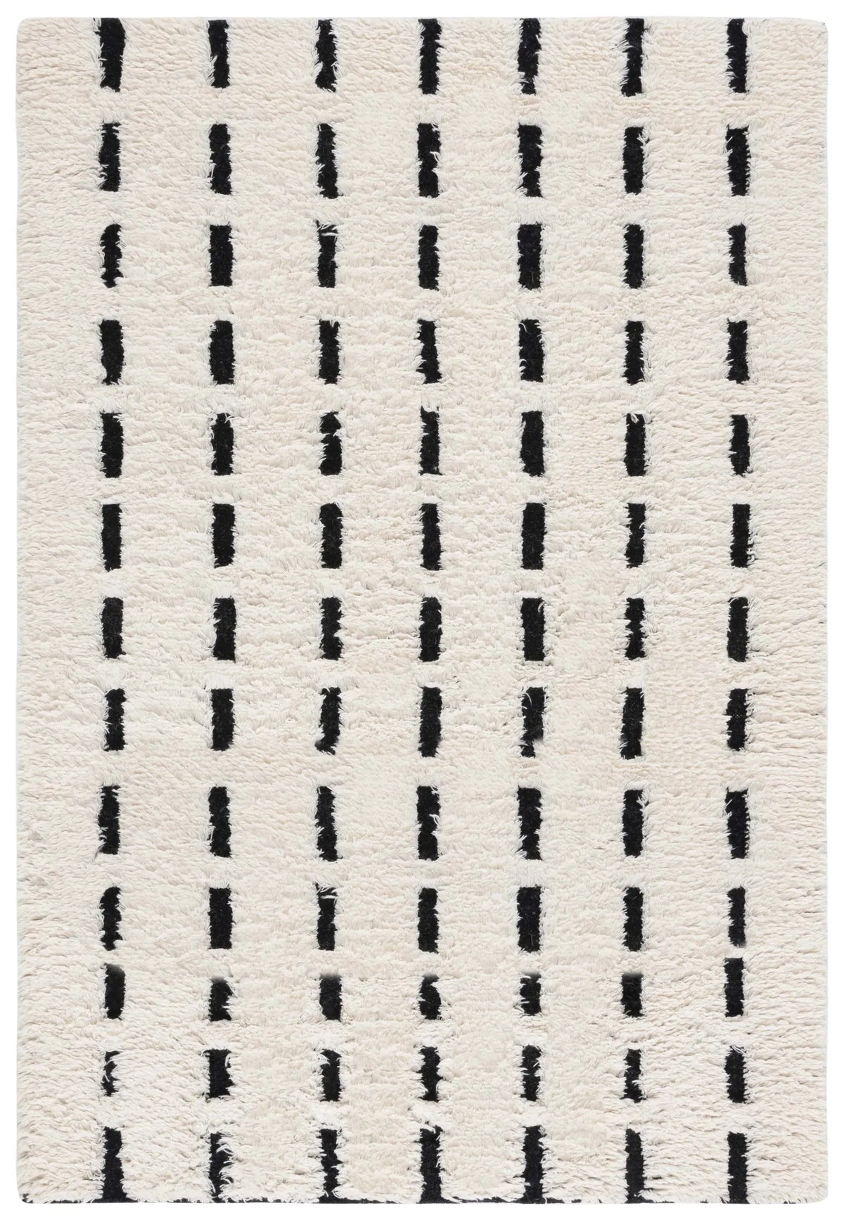 Safavieh Casablanca 4'-0" x 6'-0" Rug in Black / Ivory