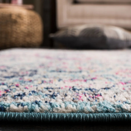 Safavieh Madison 4'-0" x 6'-0" Rug in Navy / Teal