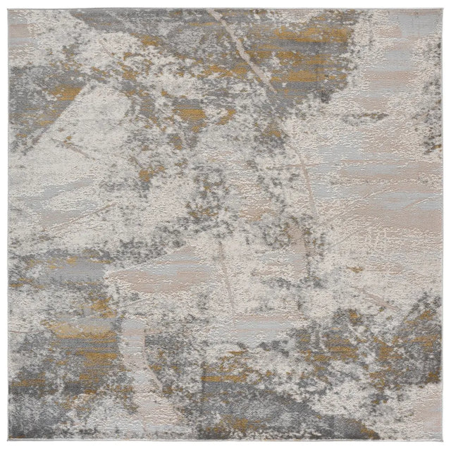 Safavieh Palma 6'-7" x 6'-7" Rug in Grey / Gold