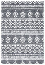 Safavieh Parma Shag 4'-0" x 6'-0" Rug in Charcoal / Ivory