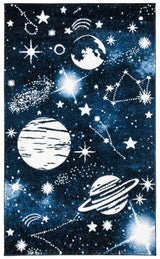 Safavieh Carousel Kids 100 3'-3" x 5'-3" Rug in Dark Blue / Light Blue