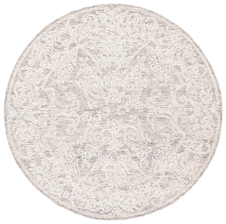 Safavieh Abstract 6'-0" x 6'-0" Rug in Ivory / Brown
